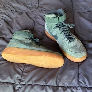 Barley worn suede Nike air force 1’s